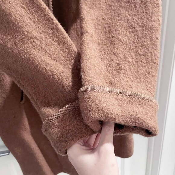 Vintage 90s Floral Embroidered Wool Coat - Medium/Large - Picture 7 of 7